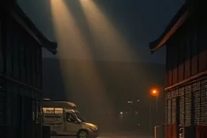 悬疑剧集《孤岛回声》封面，台风夜的海上观测站